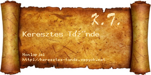 Keresztes Tünde névjegykártya
